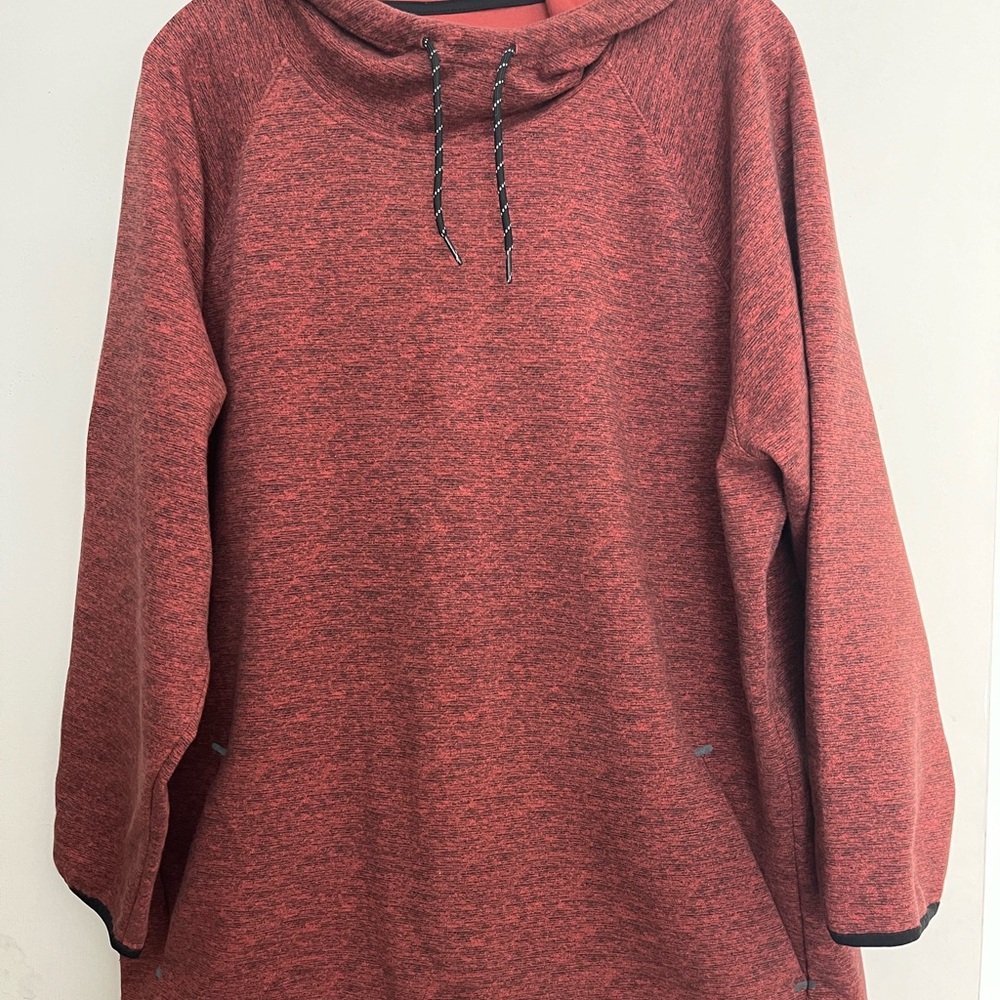 Old Navy rust red/black heathered hooded sweatshirt with matching sweatpants